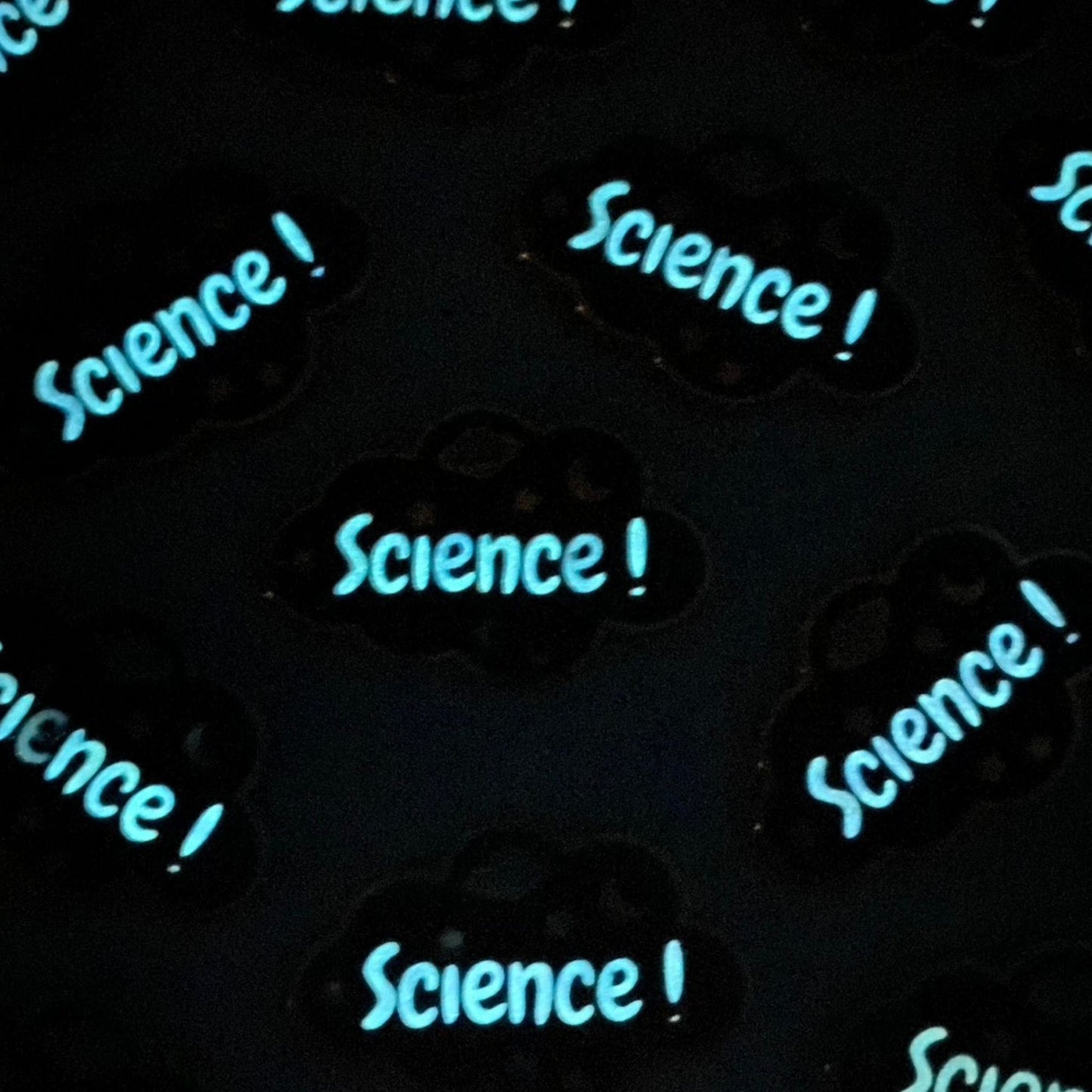 SCIENCE! - Glitter & Glow-in-the-Dark Enamel Pin