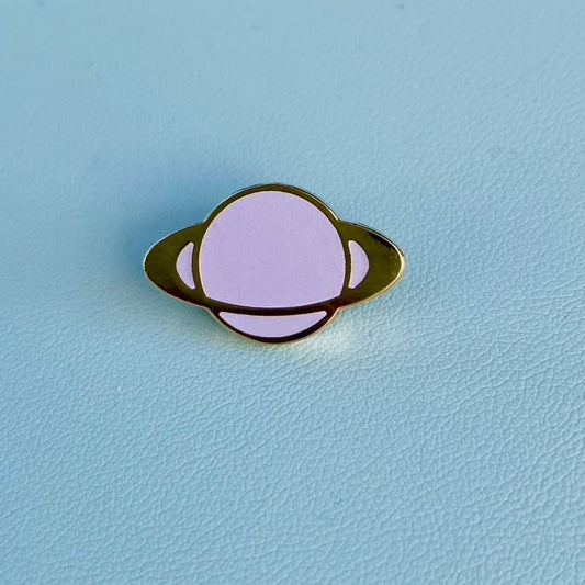 RINGED PLANET - Glow-in-the-Dark Enamel Pin